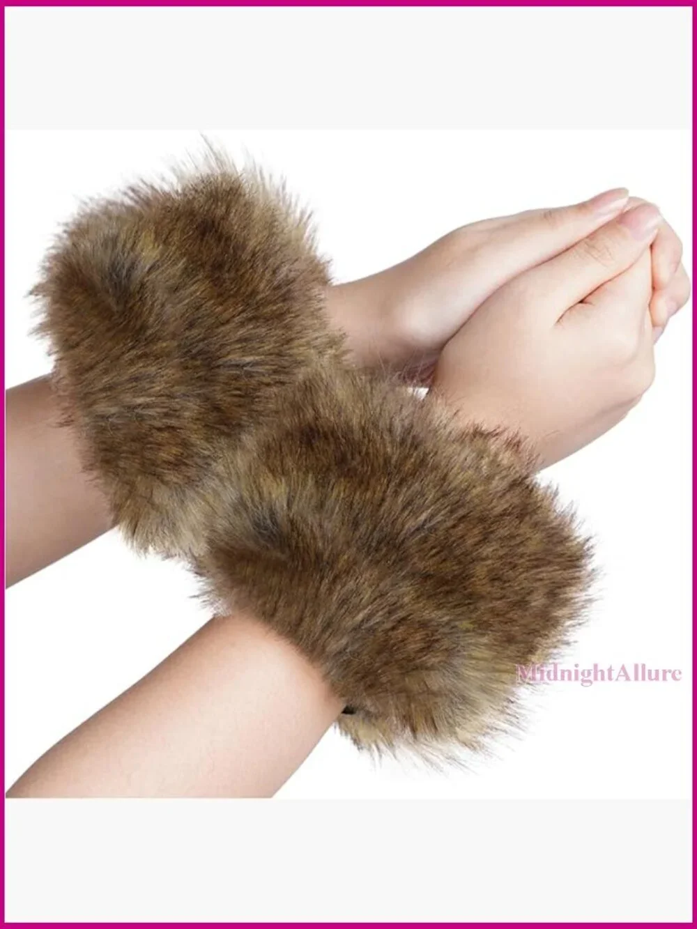 Faux Fur Arm Warmers for Women Party Costume Accessory